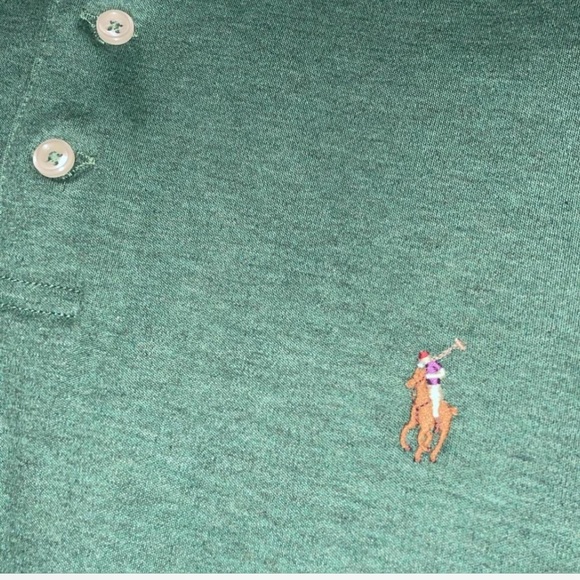 POLO RALPH LAUREN GREEN POLO - Picture 2 of 3